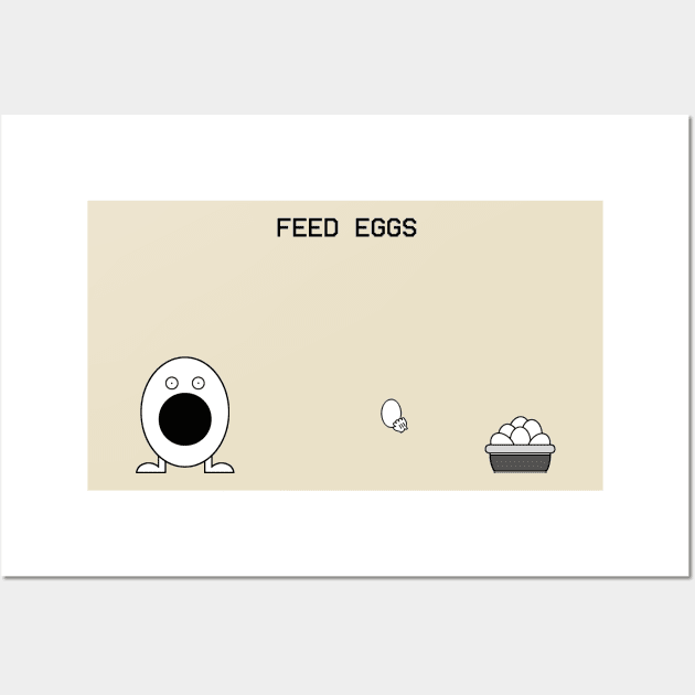 Feed Eggs Wall Art by JEPedersen